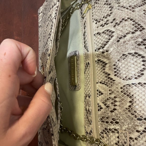 Steve Madden Snakeskin Clutch - Picture 6 of 7